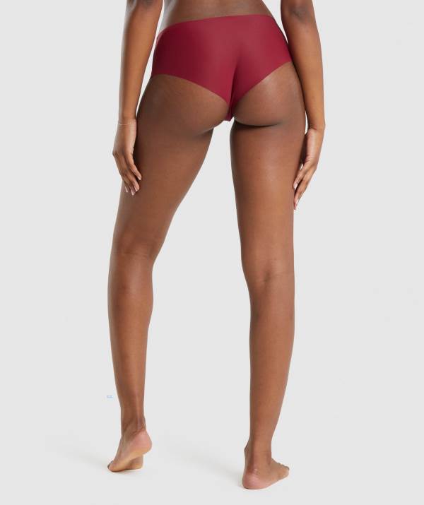 Damske Spodne Pradlo Gymshark No VPL Hipster 3pk Modre Bordove / Zelene | DI8156302